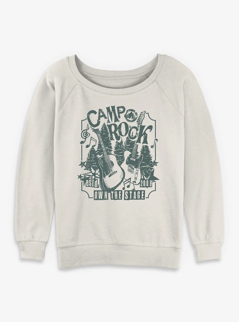 Disney Camp Rock Festival Poster Womens Slouchy Sweatshirt