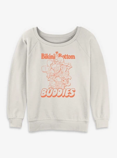 SpongeBob SquarePants BB Buddies Womens Slouchy Sweatshirt