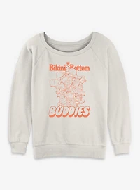 SpongeBob SquarePants BB Buddies Womens Slouchy Sweatshirt