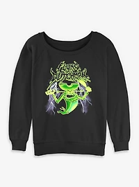 SpongeBob SquarePants Flying Deathman Womens Slouchy Sweatshirt
