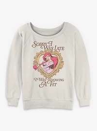 Disney Princesses Ariel Throwing A Fit Womens Slouchy Sweatshirt