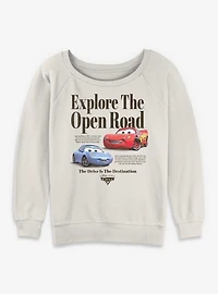 Disney Pixar Cars Open Road Womens Slouchy Sweatshirt