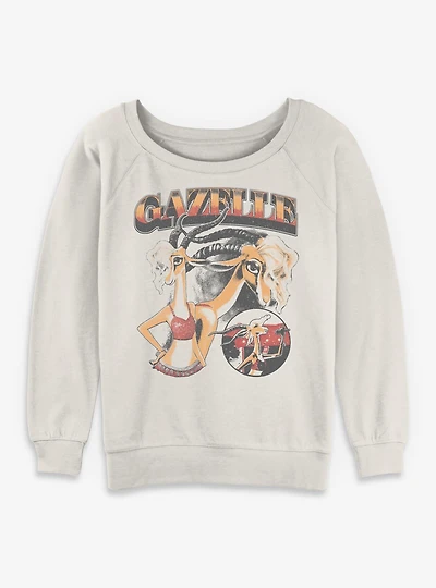 Disney Pixar Zootopia Gazellegant Womens Slouchy Sweatshirt