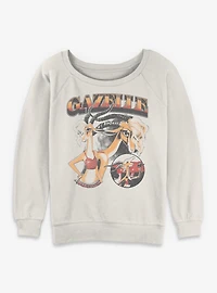 Disney Pixar Zootopia Gazellegant Womens Slouchy Sweatshirt