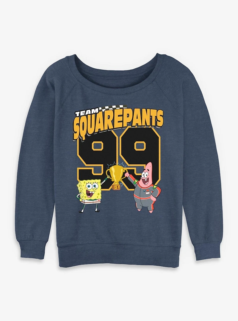 SpongeBob SquarePants SB Patrick 99 Racing Womens Slouchy Sweatshirt