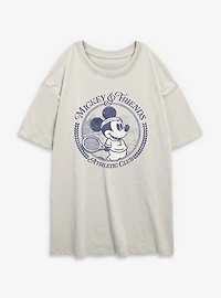 Disney Mickey Mouse Tennis Womens Oversized T-Shirt