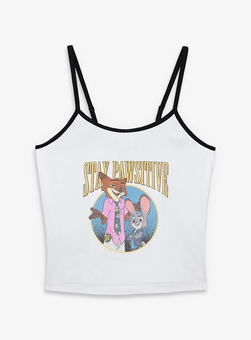 Disney Pixar Zootopia Stay Pawsitive Womens Cami
