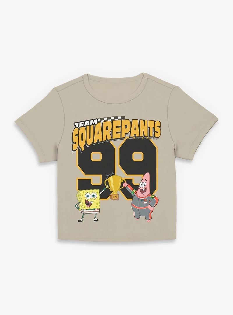 SpongeBob SquarePants SB Patrick 99 Racing Womens Baby Tee