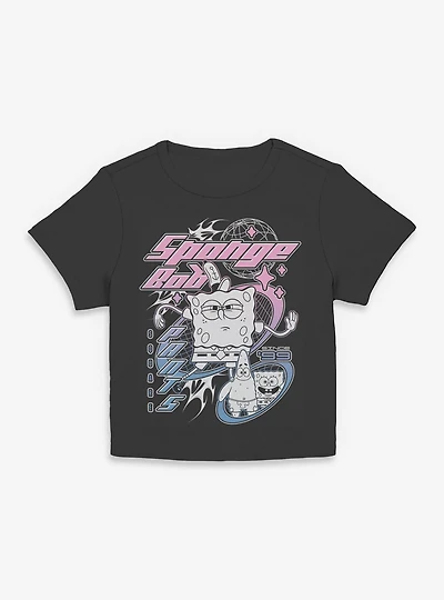 SpongeBob SquarePants Y2K Bob Womens Baby Tee