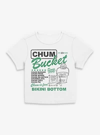 SpongeBob SquarePants Chum Bucket Ad Womens Baby Tee