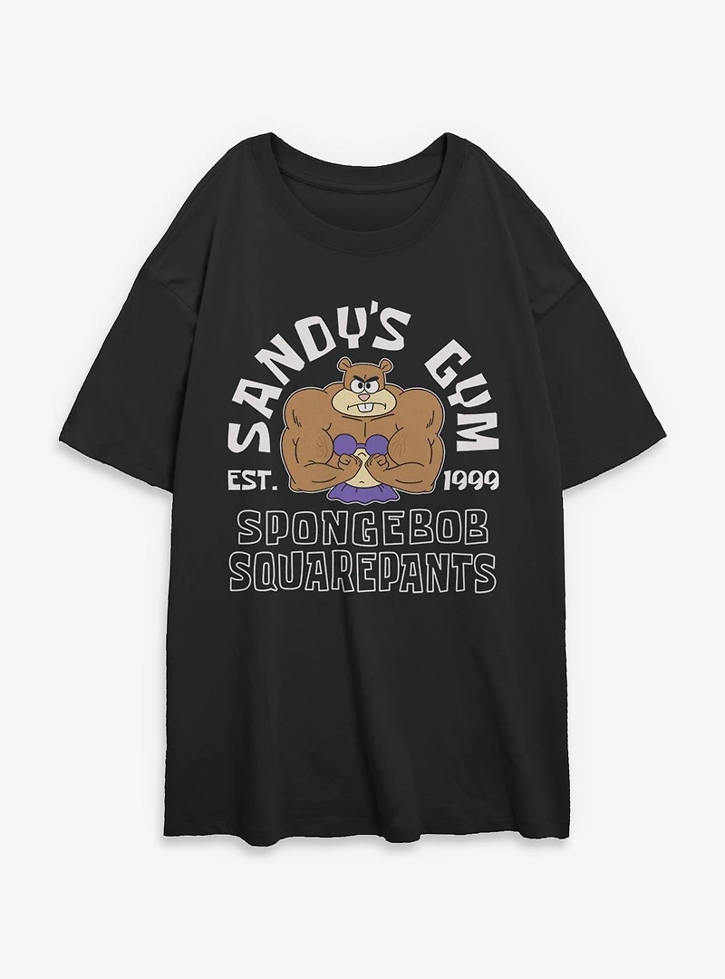 SpongeBob SquarePants Sandy Cheeks Womens Oversized T-Shirt