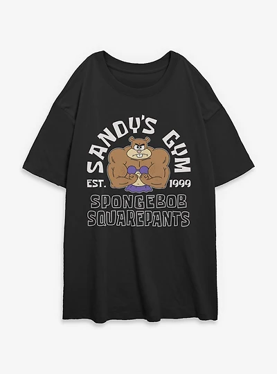 SpongeBob SquarePants Sandy Cheeks Womens Oversized T-Shirt