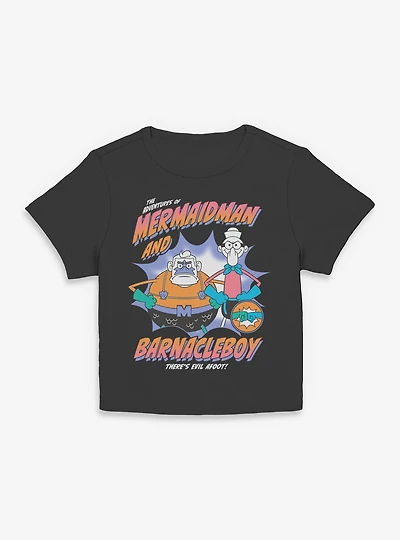 SpongeBob SquarePants Heroes Womens Baby Tee