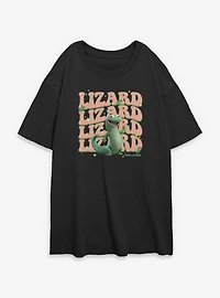 Disney Pixar Hoppers Lizard Womens Oversized T-Shirt