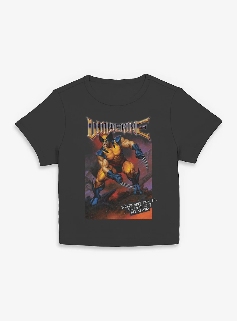 Marvel X-Men I Got Left Are Claws Womens Baby Tee
