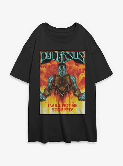 Marvel X-Men Not Be Stopped Womens Oversized T-Shirt