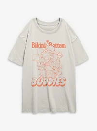 SpongeBob SquarePants BB Buddies Womens Oversized T-Shirt