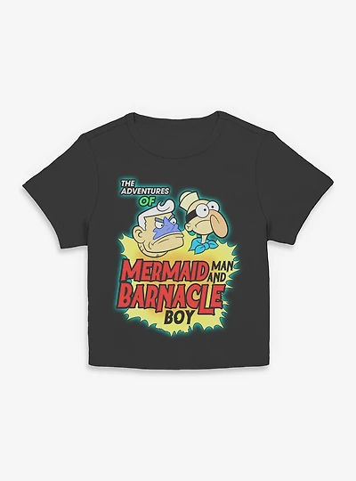 SpongeBob SquarePants Dynamic Duo MM & BB Womens Baby Tee