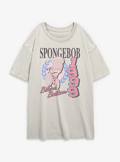 SpongeBob SquarePants Cyclebob Womens Oversized T-Shirt