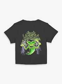 SpongeBob SquarePants Flying Deathman Womens Baby Tee
