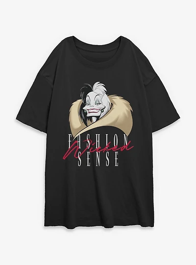 Disney Villains Fashion Wicked Sense Womens Oversized T-Shirt