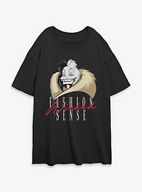 Disney Villains Fashion Wicked Sense Womens Oversized T-Shirt