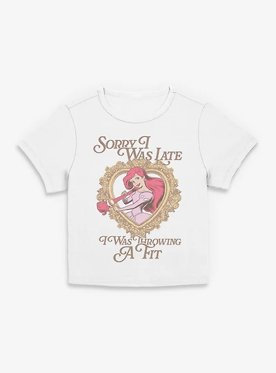 Disney Princesses Ariel Throwing A Fit Womens Baby Tee