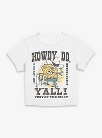 SpongeBob SquarePants Howdy Womens Baby Tee