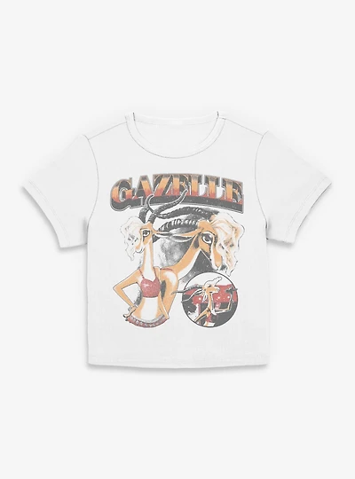 Disney Pixar Zootopia Gazellegant Womens Baby Tee