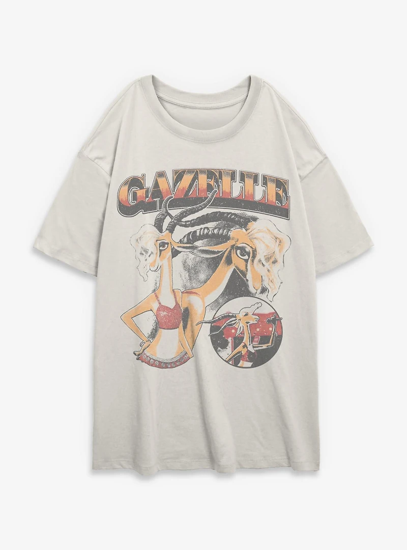 Disney Pixar Zootopia Gazellegant Womens Oversized T-Shirt