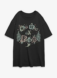Disney Tinkerbell A Fairy Womens Oversized T-Shirt