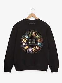 Universal Monsters Dark Zodiac Astrology Wheel Crewneck - BoxLunch Exclusive