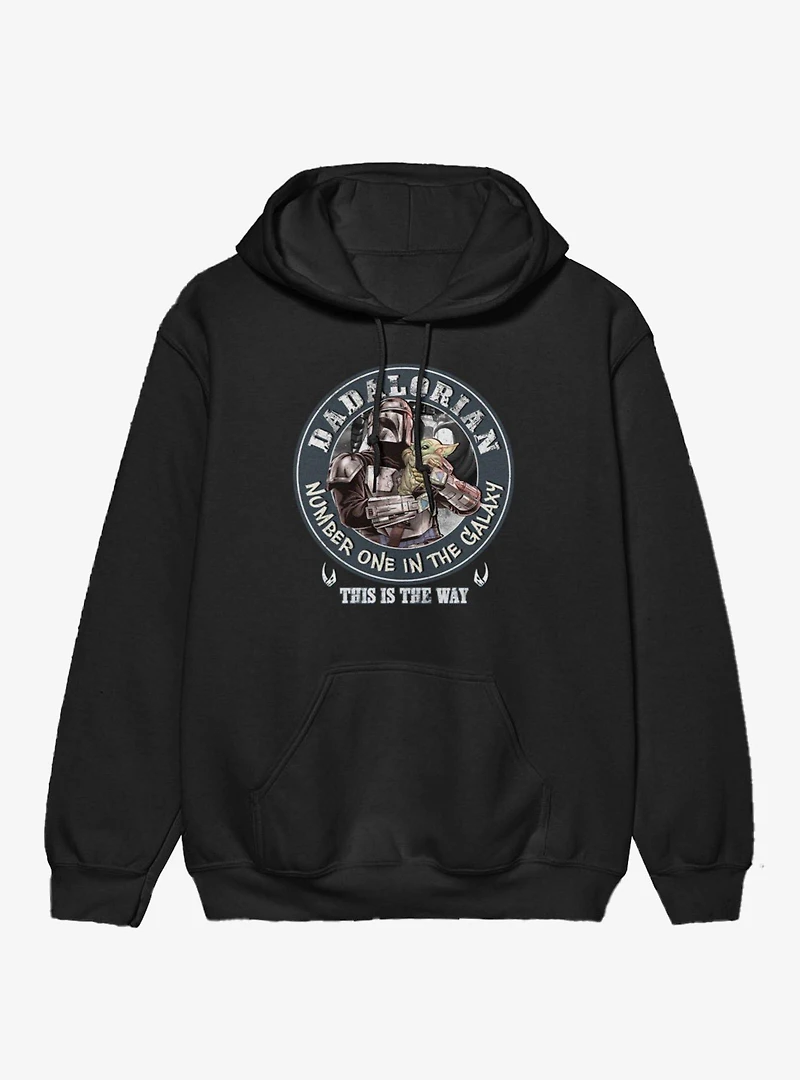 Star Wars The Mandalorian Dadalorian Circle Crest Hoodie