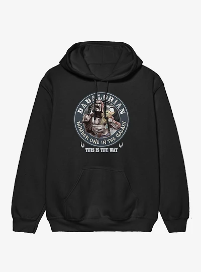 Star Wars The Mandalorian Dadalorian Circle Crest Hoodie