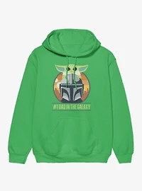 Star Wars The Mandalorian Grogu On Number 1 Dad Helmet Hoodie