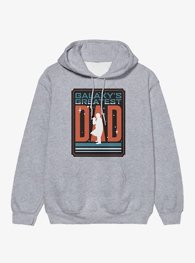 Star Wars The Mandalorian Galaxy's Greatest Dad Poster Hoodie