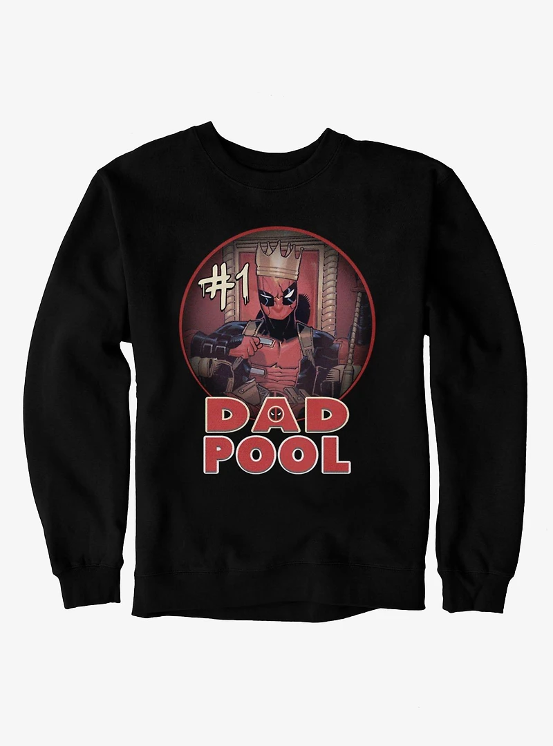 Marvel Deadpool Number 1 Dad Pool King Sweatshirt