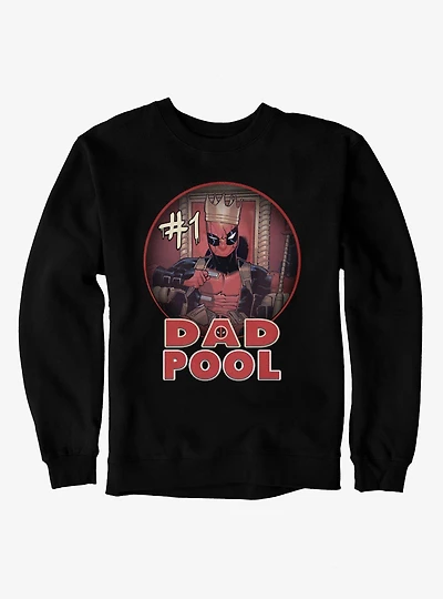 Marvel Deadpool Number 1 Dad Pool King Sweatshirt