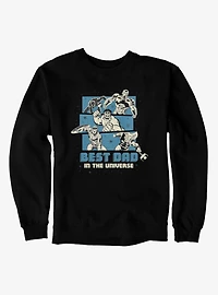 Marvel Comics Retro Best Dad Universe Blue Panel Heros Sweatshirt