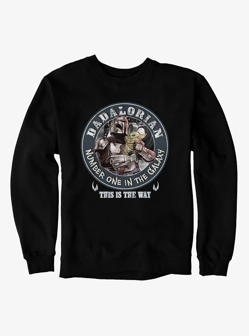 Star Wars The Mandalorian Dadalorian Circle Crest Sweatshirt