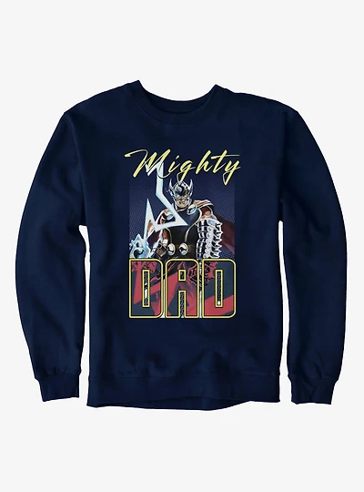 Marvel Thor Retro Mighty Dad Lightning Sweatshirt