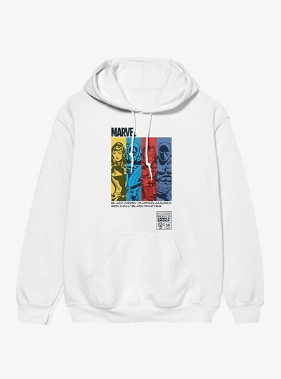 Marvel Comics Retro Color Panel Group Shot Hoodie