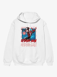 Marvel Spider-Man Name Stack On Blue City Miles Morales Hoodie