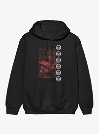 Marvel Comics Retro Red Ink Panel Hoodie