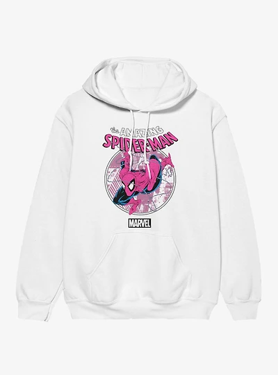 Marvel Comics Retro Web Sling Circle Pastel Hoodie