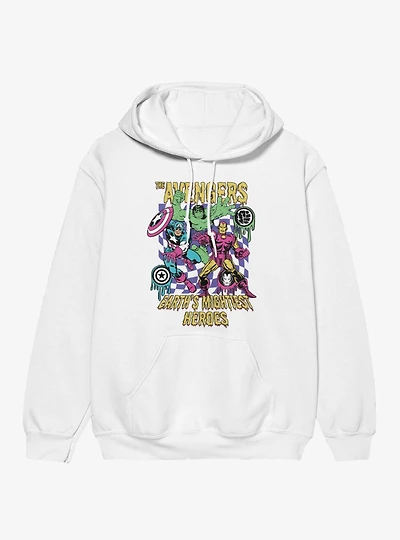 Marvel Comics Retro Earths Mightiest Heroes Melty Icons Hoodie