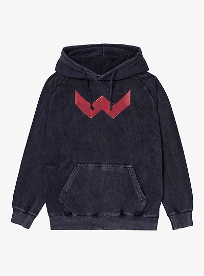Marvel Wonder Man Chest Icon Costume Mineral Wash Hoodie