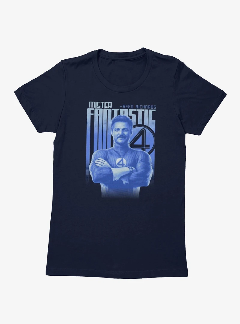 Marvel Fantastic 4 Mister Blue Reed Richards Womens T-Shirt