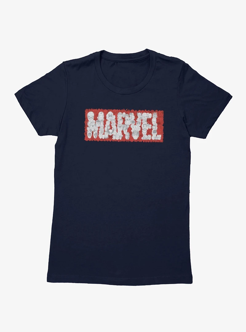 Marvel Wonder Man Made Of Heroes Face Womens T-Shirt