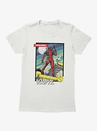 Marvel Deadpool Super Hero Card Womens T-Shirt